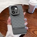 Pikkme Back Cover for OnePlus 13S 5G Camera Protection 3D Hexa Cube Design Silicone Protective Bumper Case (Grey) gallery image