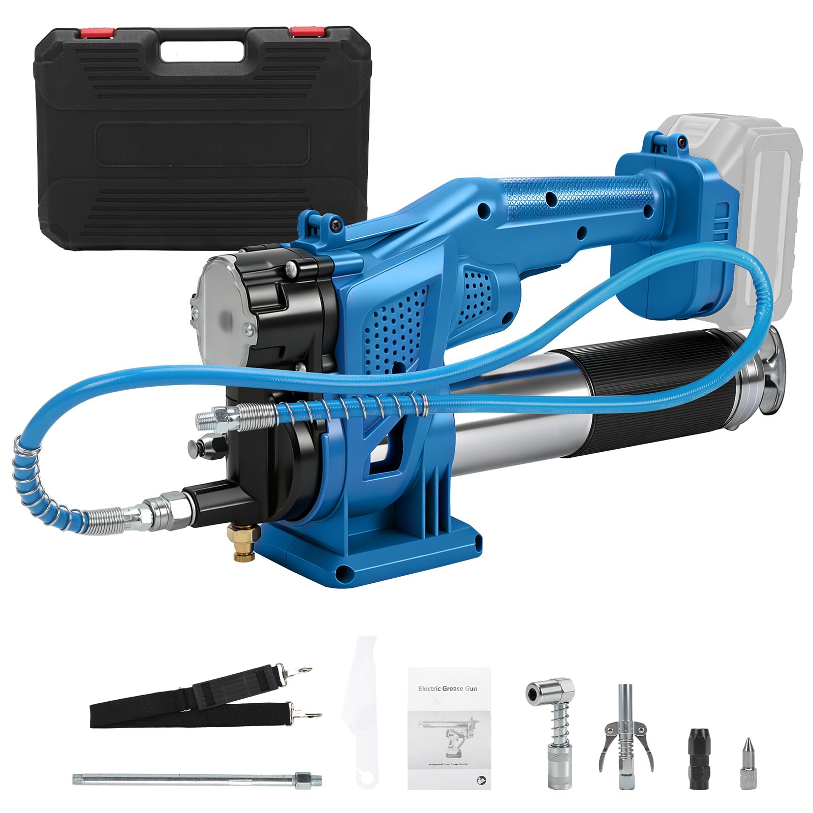 12000 PSI Akku Fettpresse set kompatibel mit Makita 18V Akku (ohne Akku)