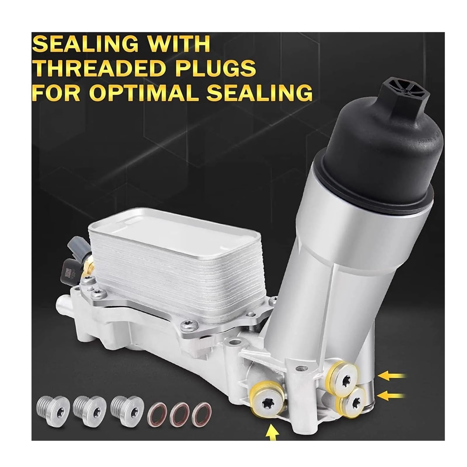 Chłodnica oleju samochodowego Pasuje do Dodge pasuje Chrysler Ram3.6L 2011-2016 wymiennik ciepła 68105583AF aluminiowa chłodnica oleju Adapter filtra obudowa silnika Płyta chłodząca