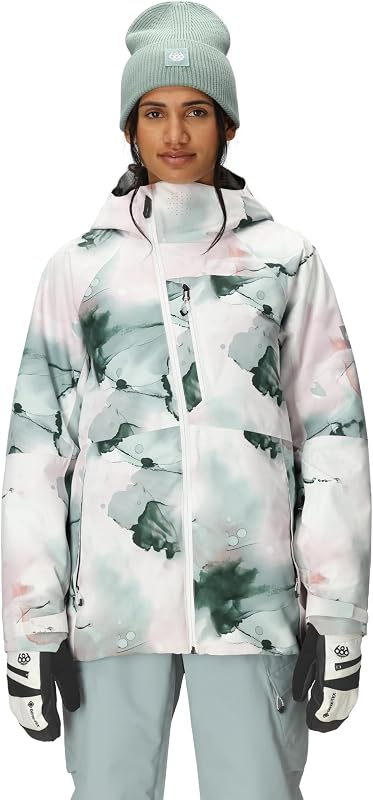 686 campera aislante GLCR Hydra para mujer - Ropa térmica elástica mecánica - Resistente al agua y a la intemperie