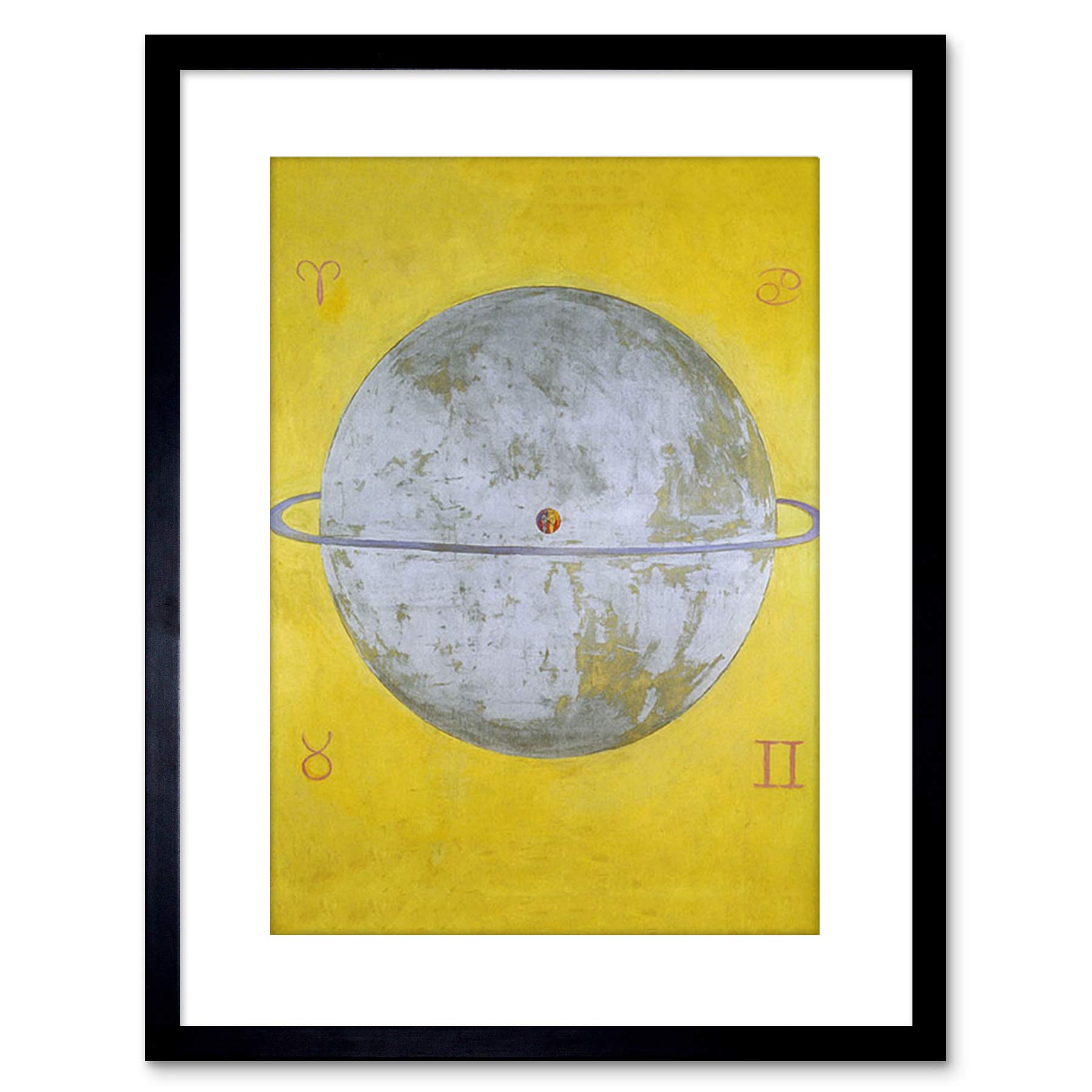 Wee Blue Coo PAINTING ABSTRACT HILMA AF KLINT 1915 THE DOVE NR 12 FRAMED ART PRINT F97X11995
