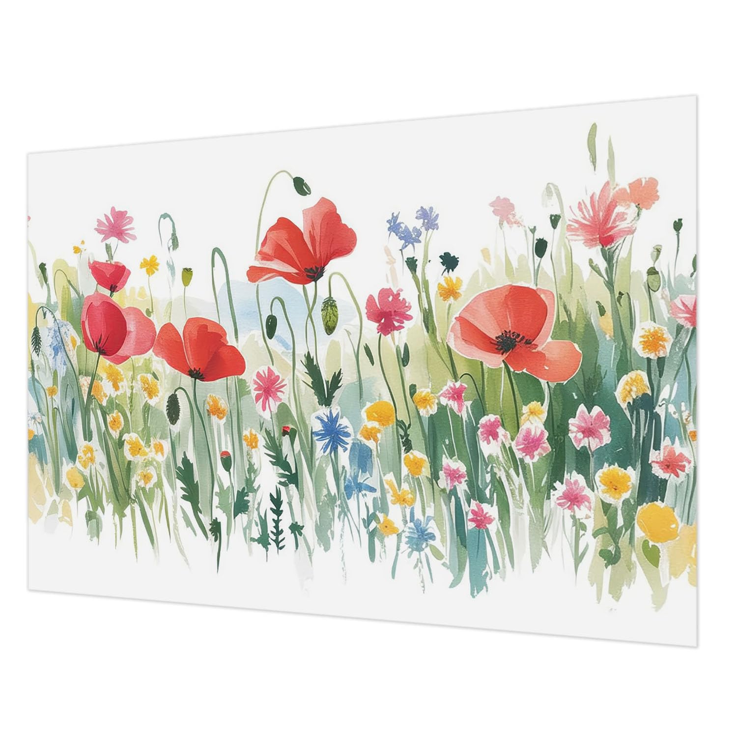 Papier Peint Intissé 208x146 cm prairie d'été avec colle incluse
