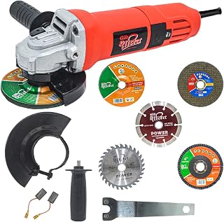 HPD Shakti 4 inch Angle Grinder with 5 Blades – 100mm, Full Copper Motor, 850W, High Speed 11000 RPM Power Tool for Metal,... Price In India