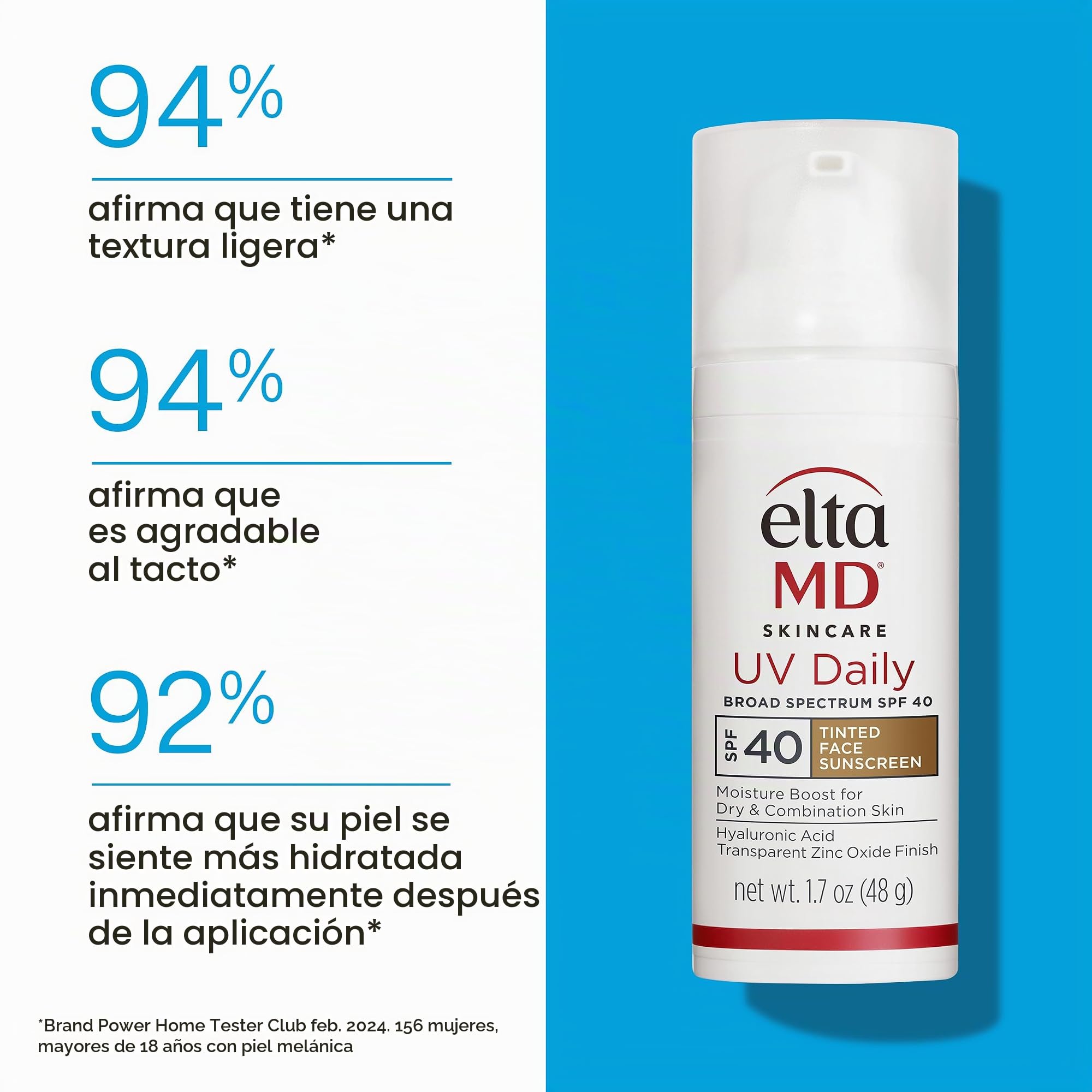 ELTA MD Eltamd Uv diario tintado de protección solar de amplio espectro SPF 40 1,7 onzas