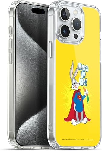 Miniatura 174 de Head Case Designs Funda de gel suave con licencia oficial de Looney Tunes Retro Bugs Bunny compatible con Apple iPhone 11 Pro Max Retro,Blanco y