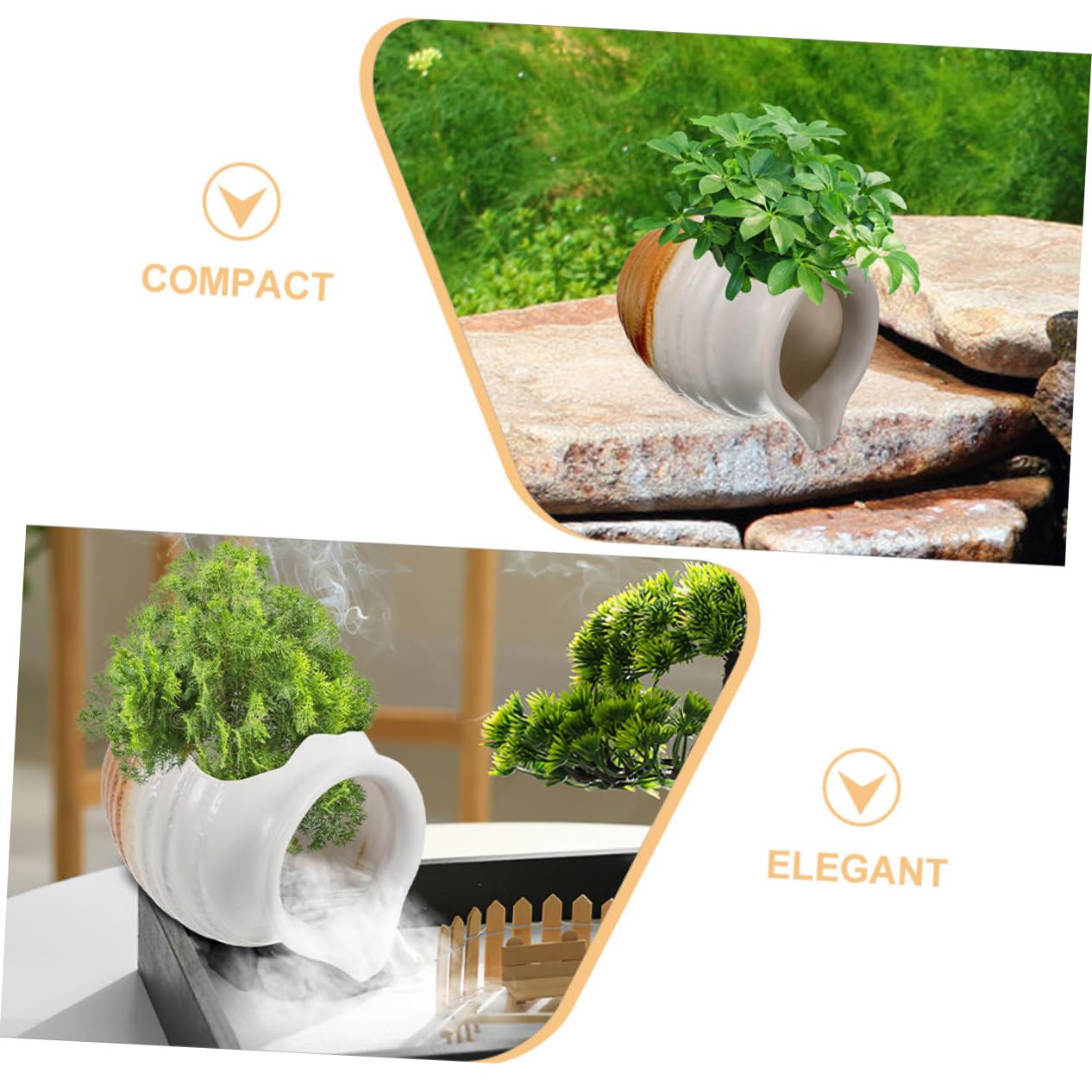 BESPORTBLE 3pezzi Fontana Decorativa Ceramica con Giara per Acquari Dispenser per Interni Ed Esterni per Parchi e Accessorio per Acquario e Zen