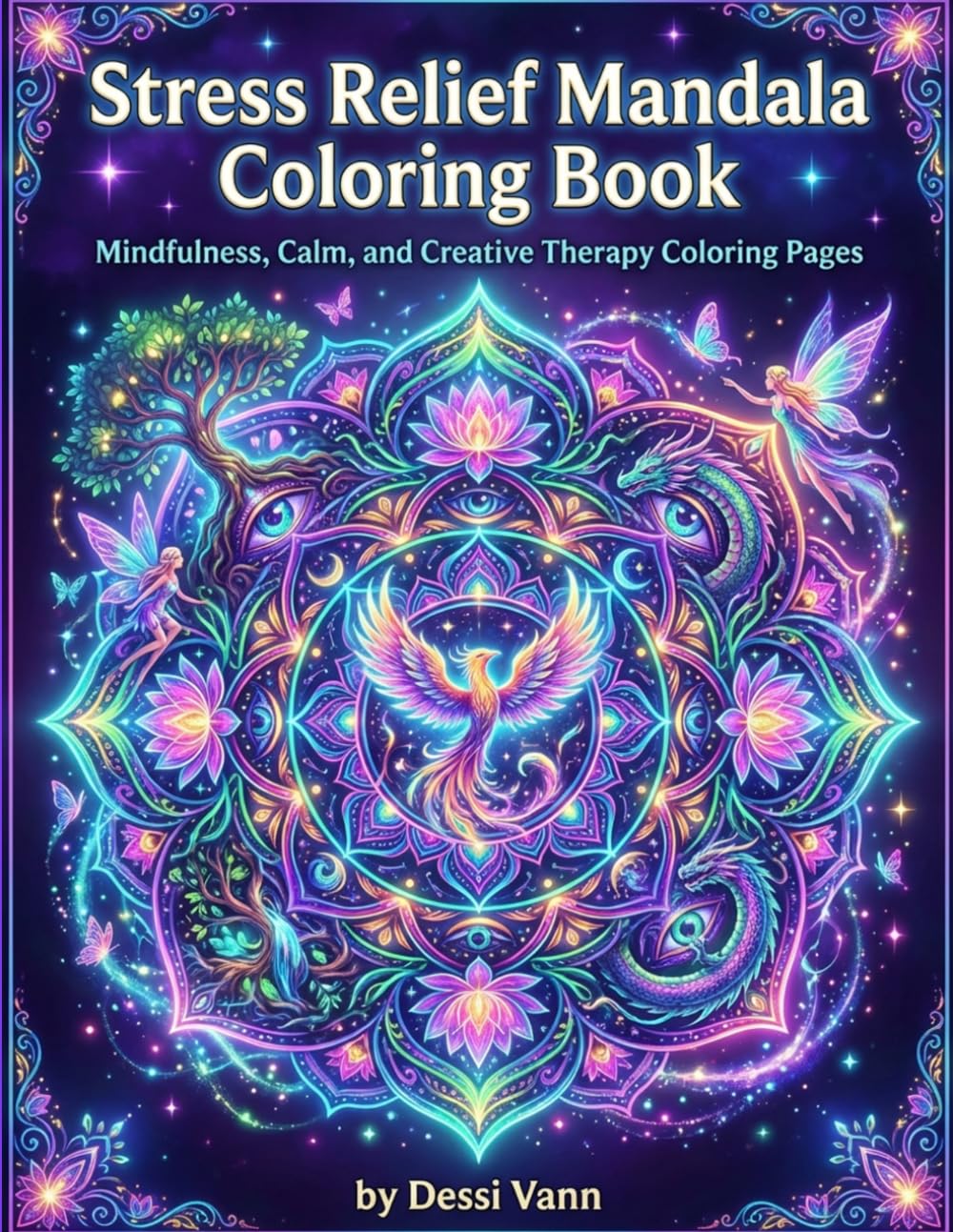 Stress Relief Mandala Coloring Book: Mindfulness, Calm, and Creative Therapy Coloring Pages