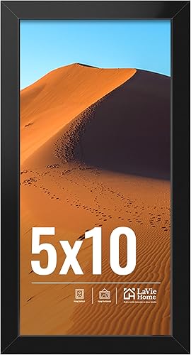 Miniatura 158 de LaVie Home Marco de fotos de 2 x 3, marco de fotos negro de 2 x 3 con plexiglás HD, marco de visualización de 2 x 3, 1 paquete, colección clásica