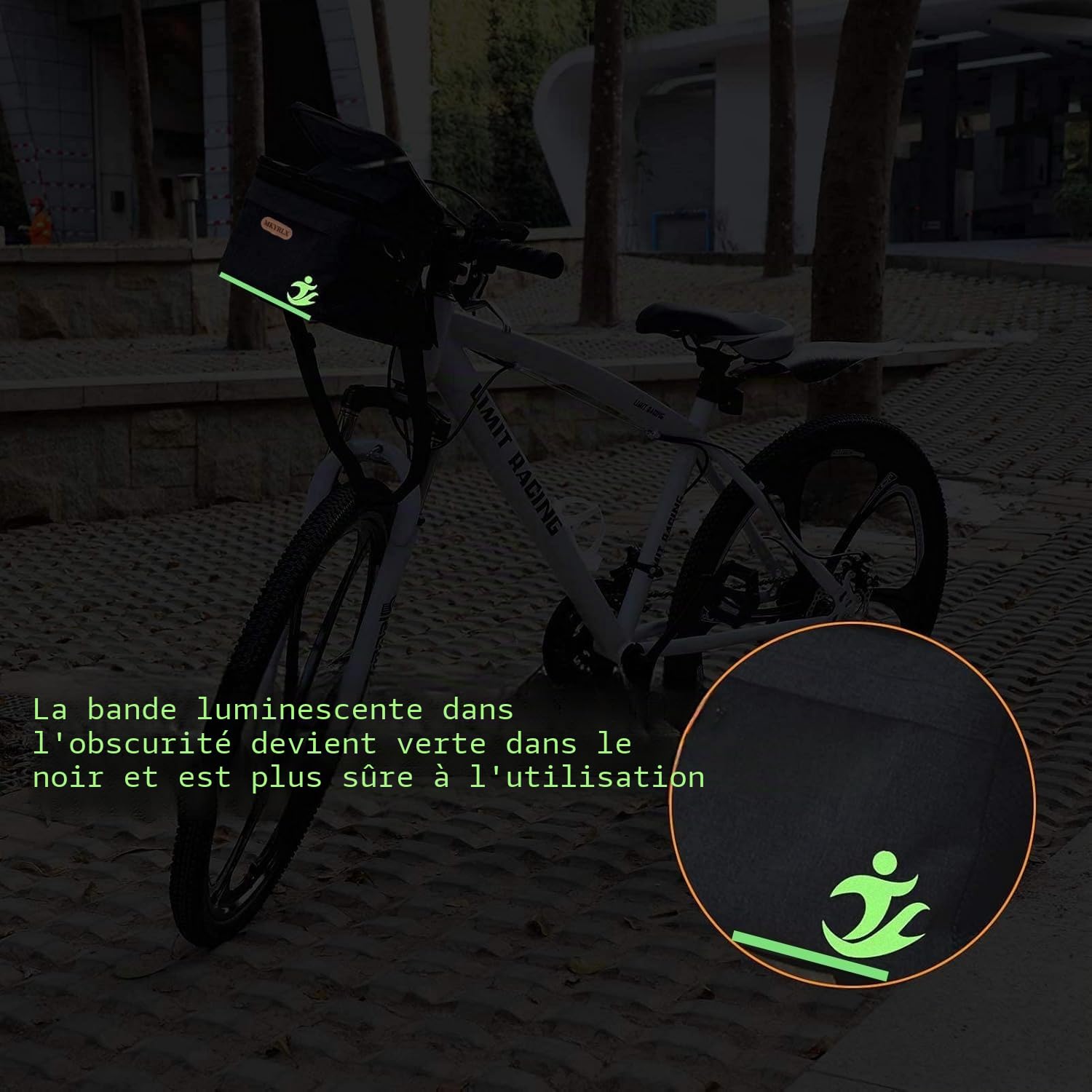 sac de guidon de vélo isotherme 5 l sac à déjeuner support téléphone portable volant écran tactile bandoulière