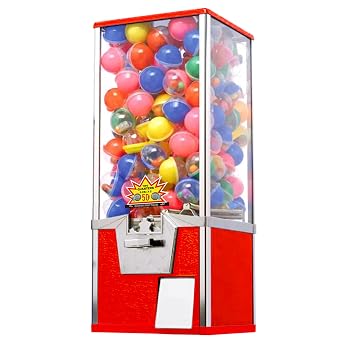 Commercial Gumball Machine - 25" Height, Big Capsule Vending Machine