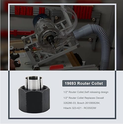 Thaekuns Pinza de enrutador de 12" para Dewalt 326286-03, Bosch 2610906284, Big Horn 19693 y Hitachi 325-199, 323-421, RC050DW