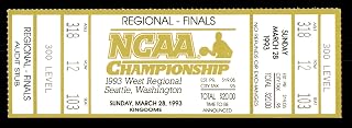 1993 N.C.A.A Basketball Tournament West Regional Finals Unsigned Full Ticket Michigan SKU #222663