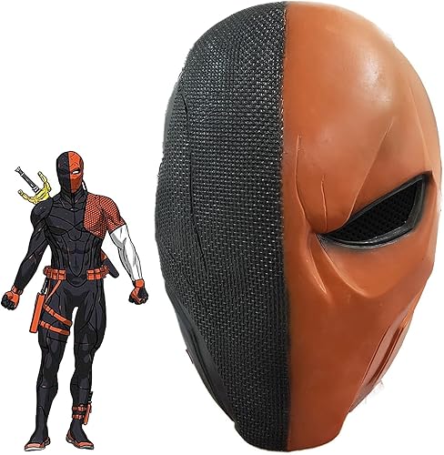 Supervillain Deathstroke Máscara de látex Terminator disfraz de mascarada Cosplay fiesta accesorios