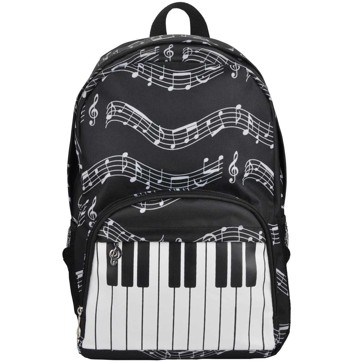Piano Keys Music Note Backpacks,Waterproof Oxford Cloth Backpack,Outdoor/Travel Backpack for Women & Men,Shoulder Casual Travel Daypack Hiking Camping