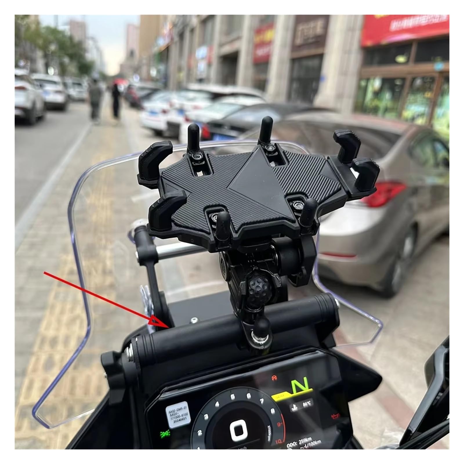 Per CFMOTO 450 MT MT450 2024 2025 Accessori Moto Supporto Del Telefono Mobile Di Navigazione GPS Staffa Estensione Montaggio staffa gps moto