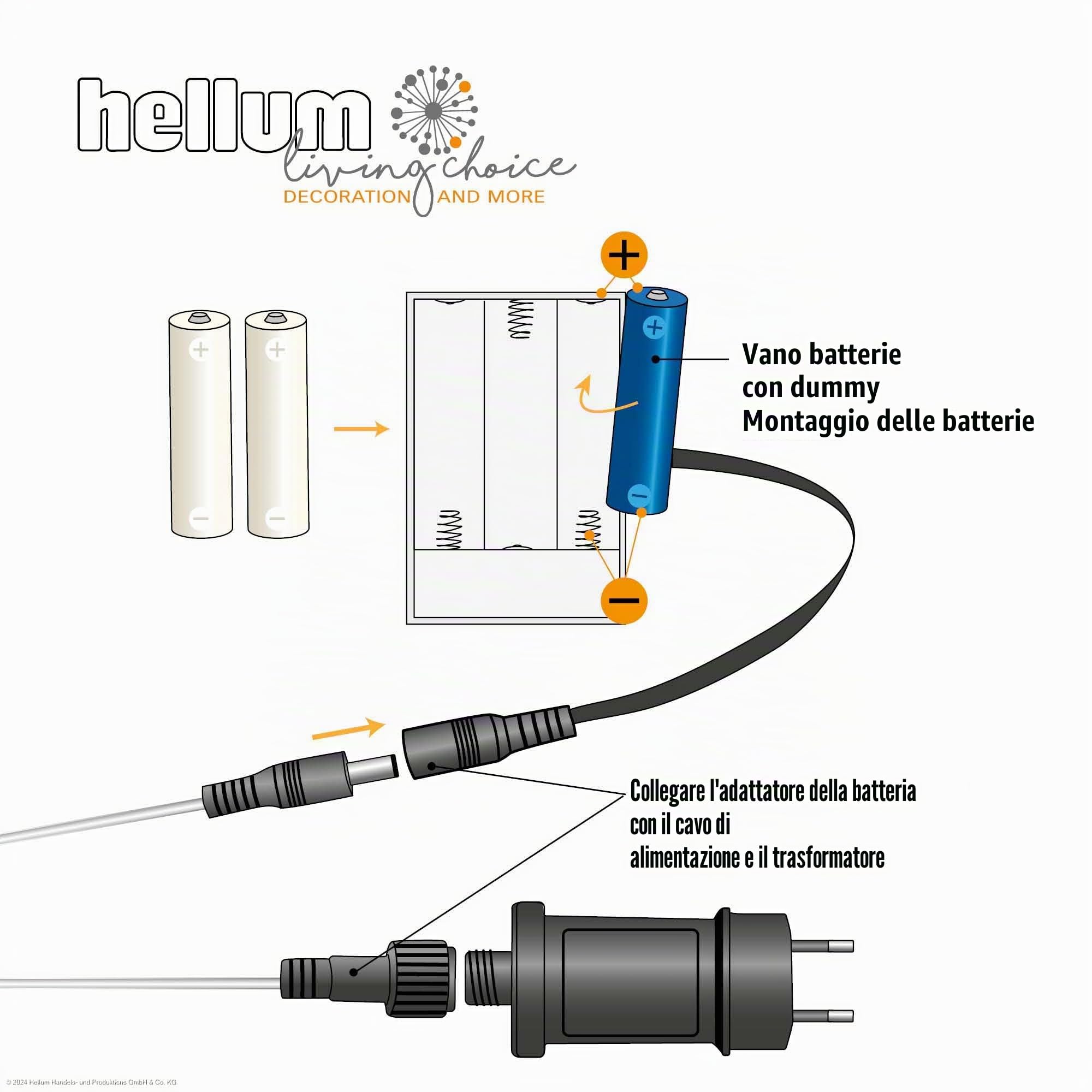Hellum Adattatore per batterie, adattatore di alimentazione da 4,5 V per batterie AAA x 3, alimentazione sostitutiva con cavo da 1,8 m 150513