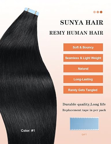 Miniatura 2 de Extensiones de cabello humano con punta I Tip de 20 pulgadas, extensiones de cabello humano negro azabache con punta en Itip extensiones de cabello