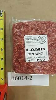 Broadleaf Grass-Fed New Zealand Ground Lamb, 1 lb Packs, 10 lb Case, Fro...