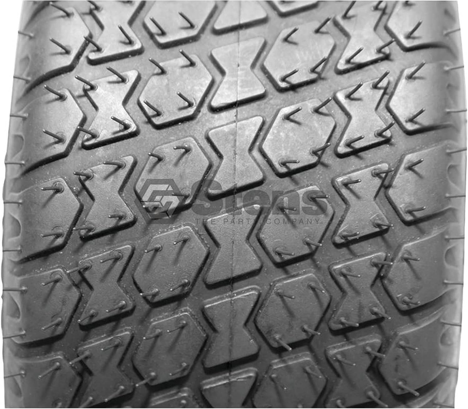 Stens 160-810 Tire 440 Max Load Capacity, 40 Max PSI, 4 Ply, 6" Rim Size, 13x5.00-6 Tire Size, Quad Traxx Tread, Tubeless Type, Competitively Priced, Black