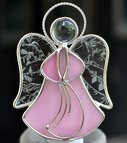 Miniatura 4 de Luz nocturna de ángel de vitral, decoración decorativa de pared, enchufable, luz nocturna para pasillo, dormitorio, baño, cocina, decoración del