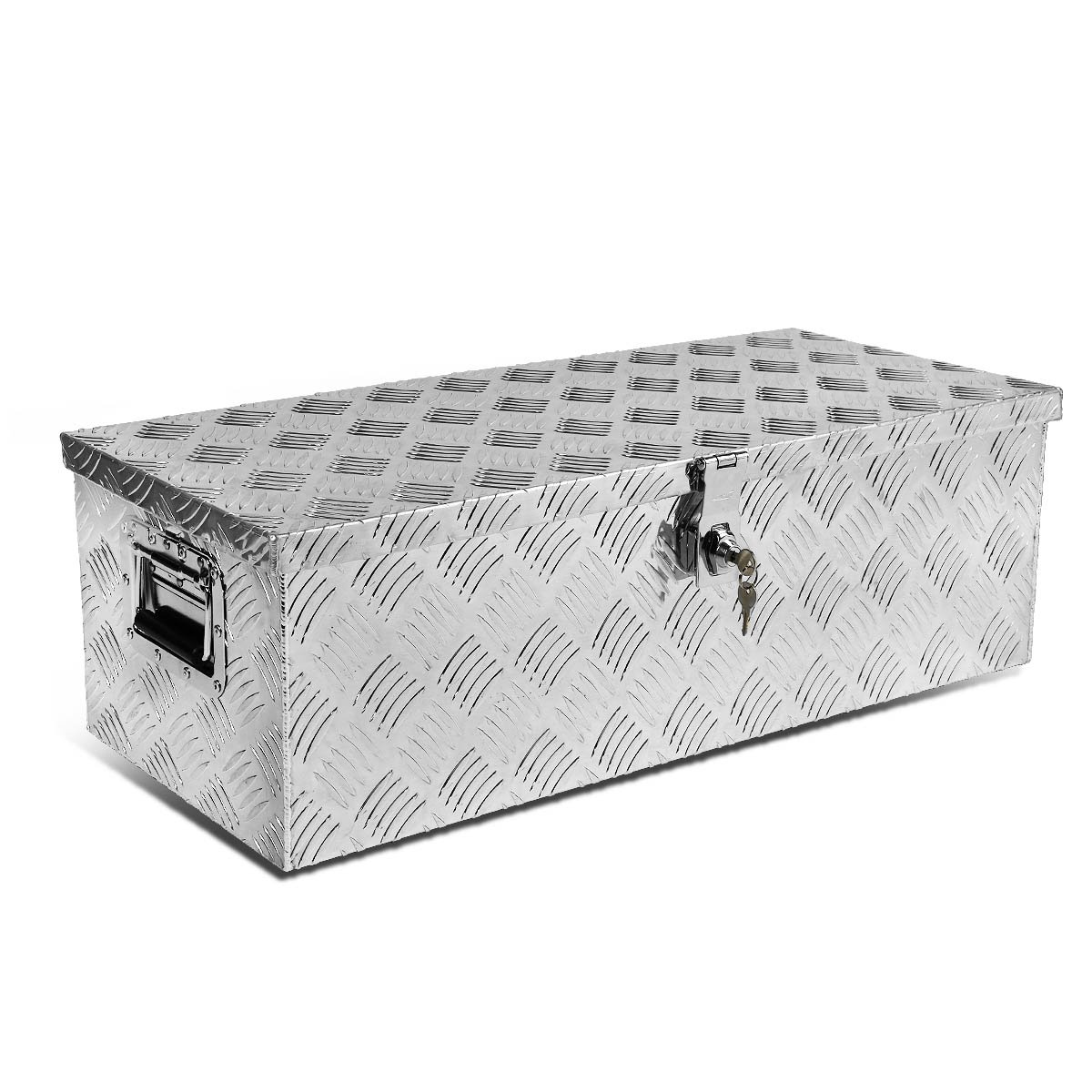 DNA MOTORINGTBOX-T1-30-ALU Rear Truck Bed, Trailer Key Lock Aluminum Storage Tool Box