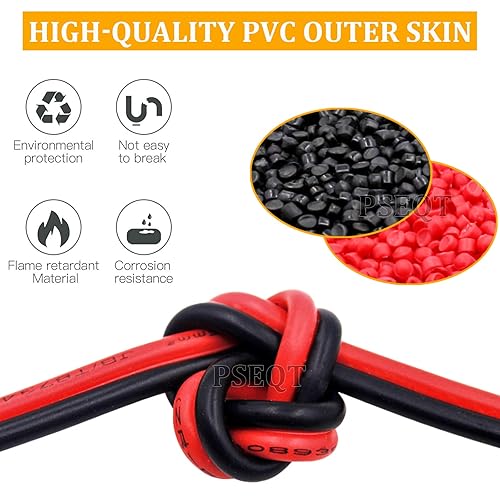 Miniatura 4 de PSEQT Cable de luces LED para barco marino, 100 pies98.4 ft, 22 AWG, 2 pines, cable de extensión para 3528 5050 5630 tira de luz LED para pontón,