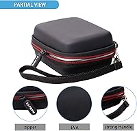 Vista 3 de LTGEM - Funda compatible con JBL GO2 / GO 2 / GO Altavoz ultra portátil impermeable, negro y gris