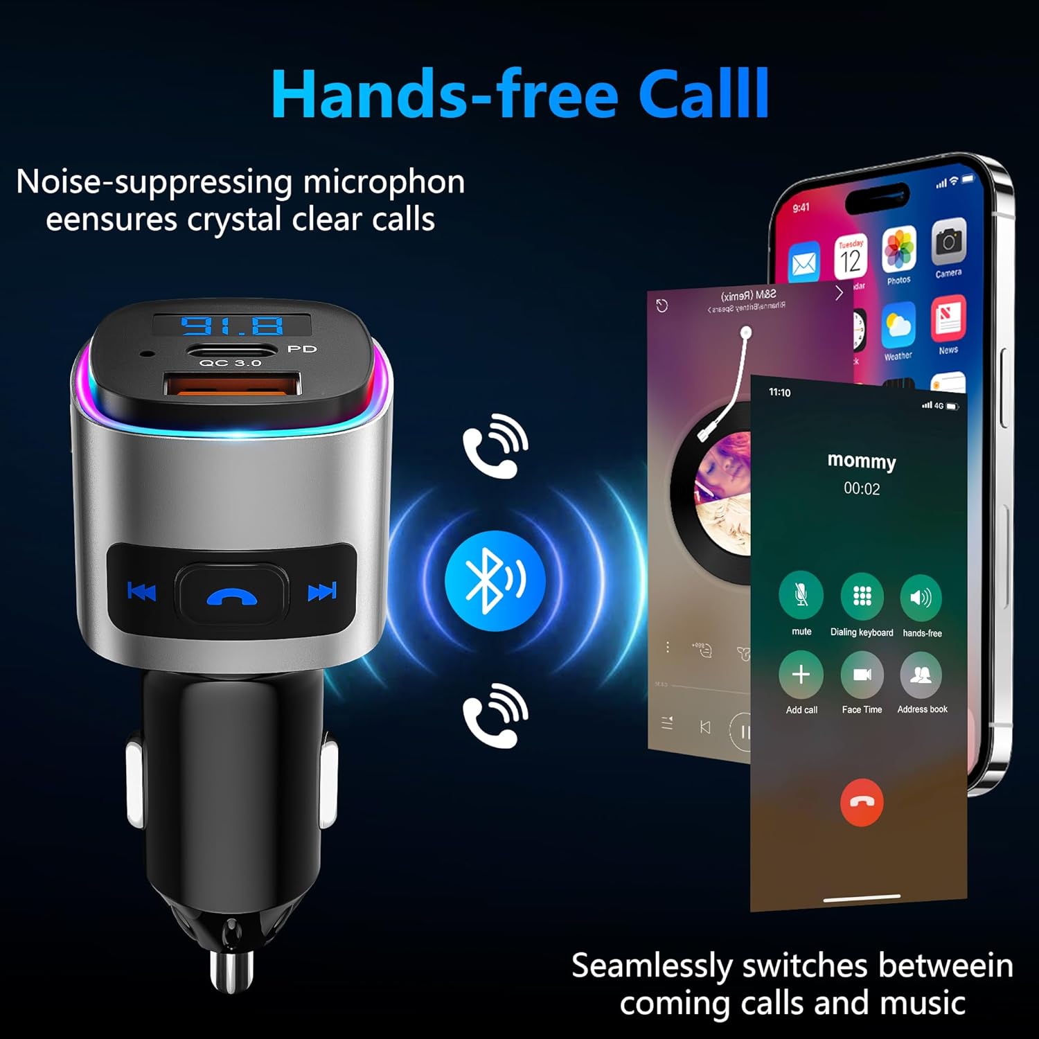 Hands-Free Call with Noise Suppression