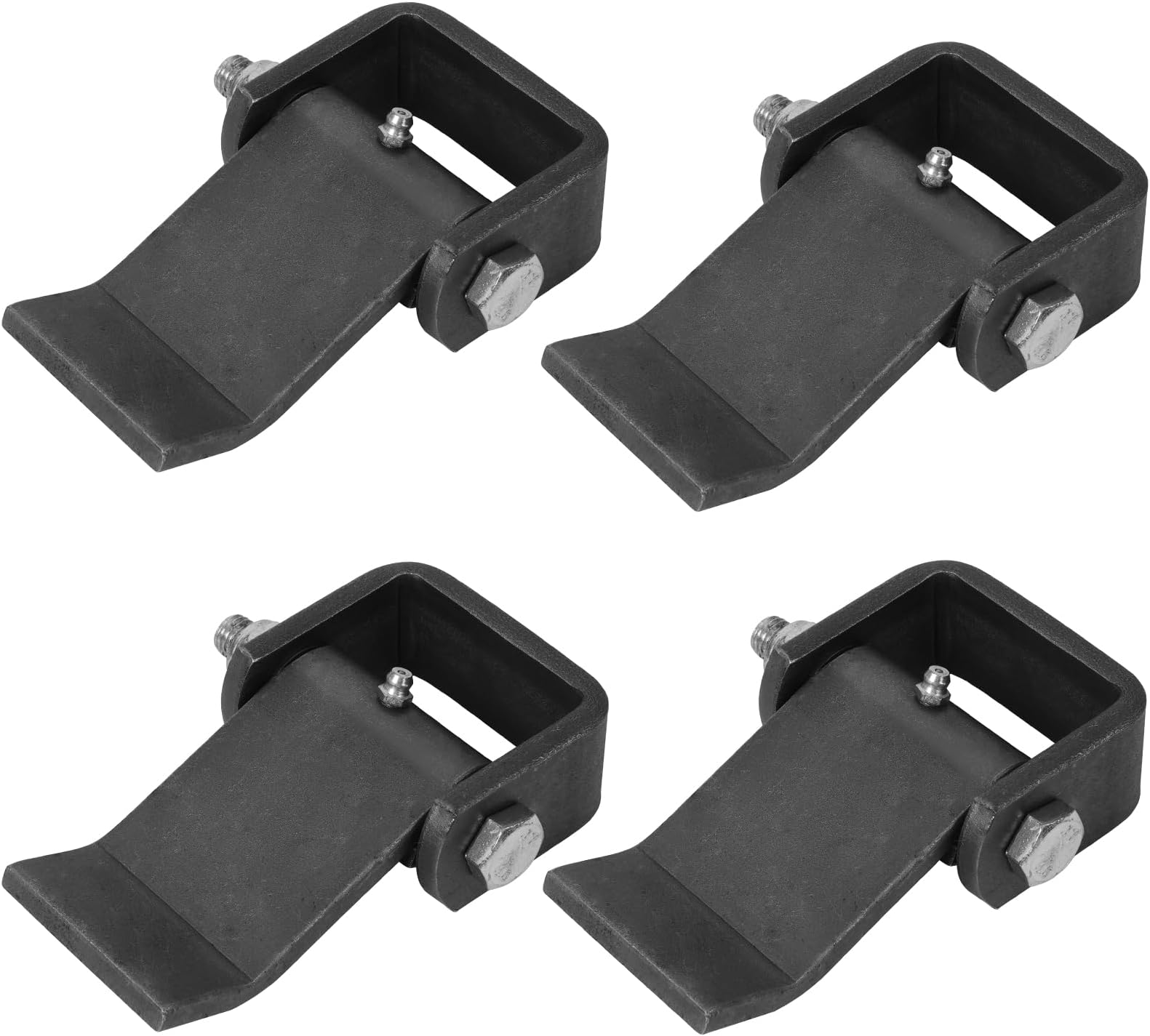 KUAFU Heavy Duty Dump Trailer Hinges - Weld-on Greaseable Truck Gate Hinges (4 Pack)