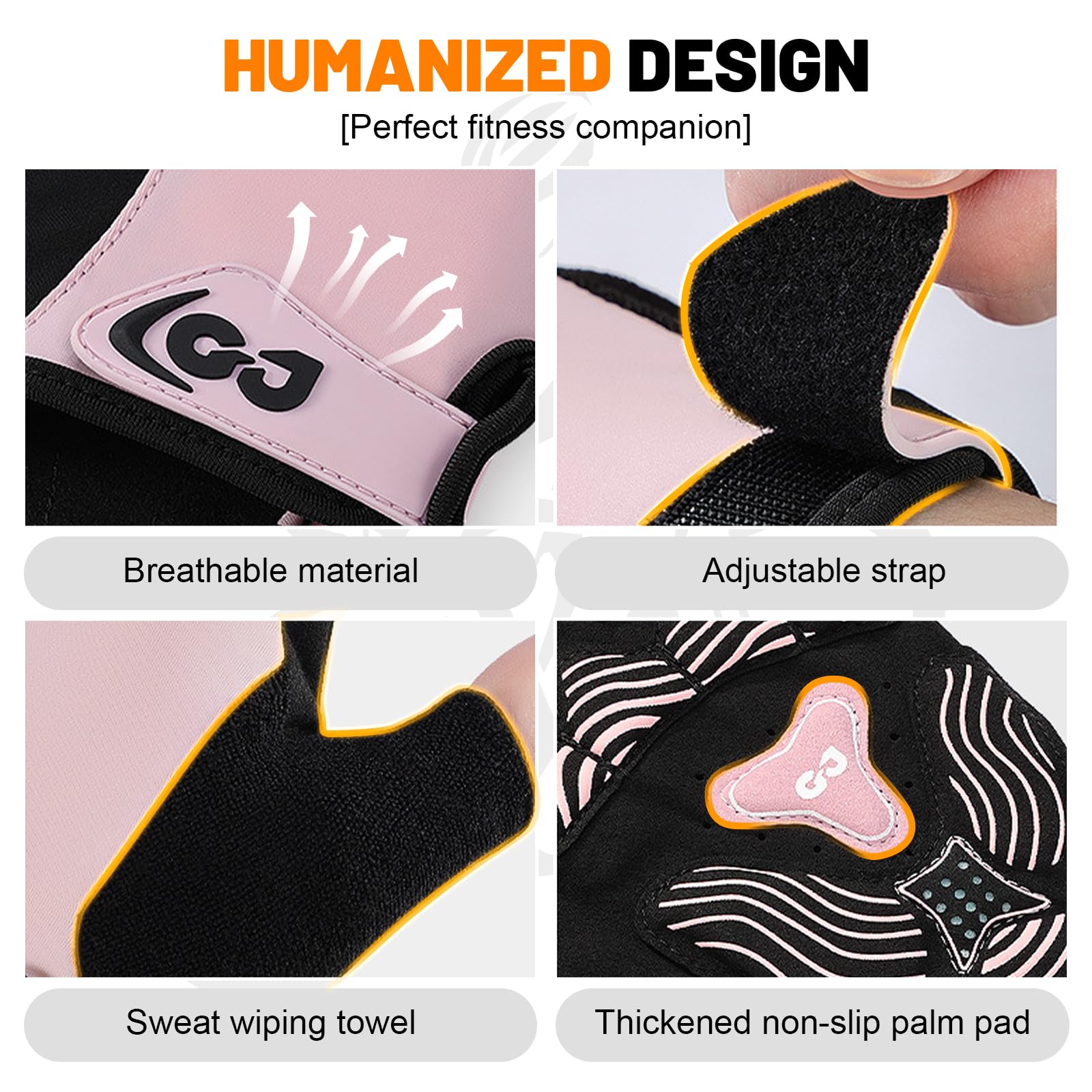 Flintronic Gants de Cyclisme Demi-Doigts Hommes Femmes, Mitaines VTT Rembourrés Antidérapant Respirants