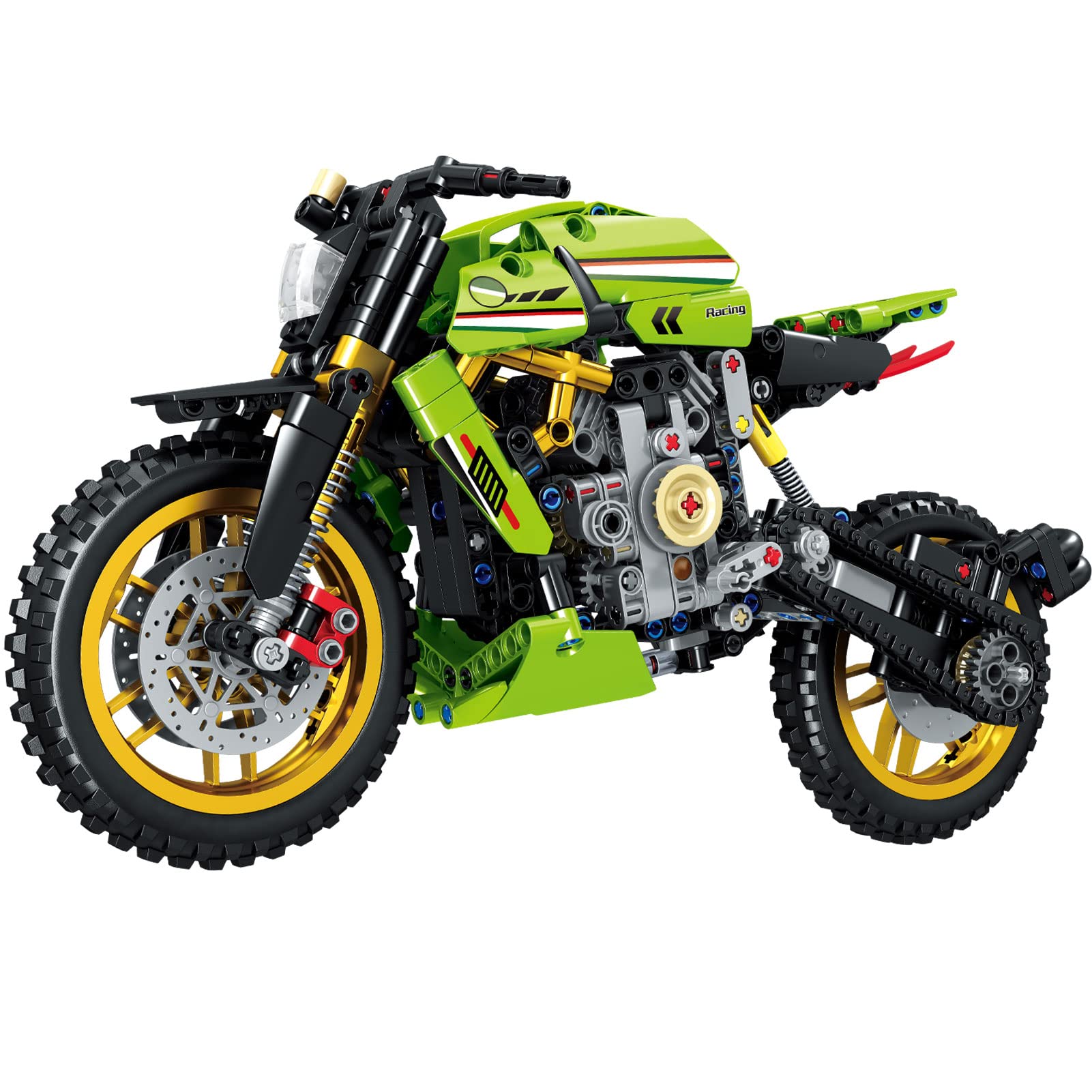SEMKY Sports Motorcycle Model Building Blocks Set (479 Pieces) - MOC Gifts for Motorcycle Fans