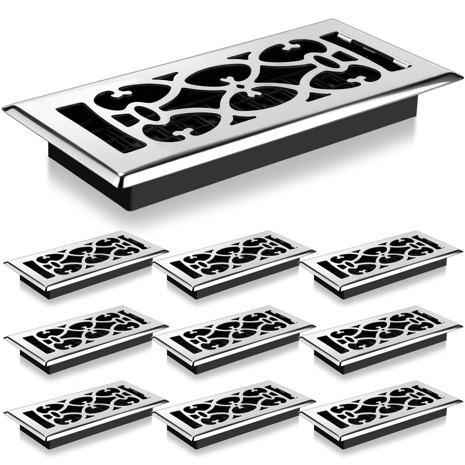 Housses de ventilation 10x25,4 cm pour harmoniser les sols du salon