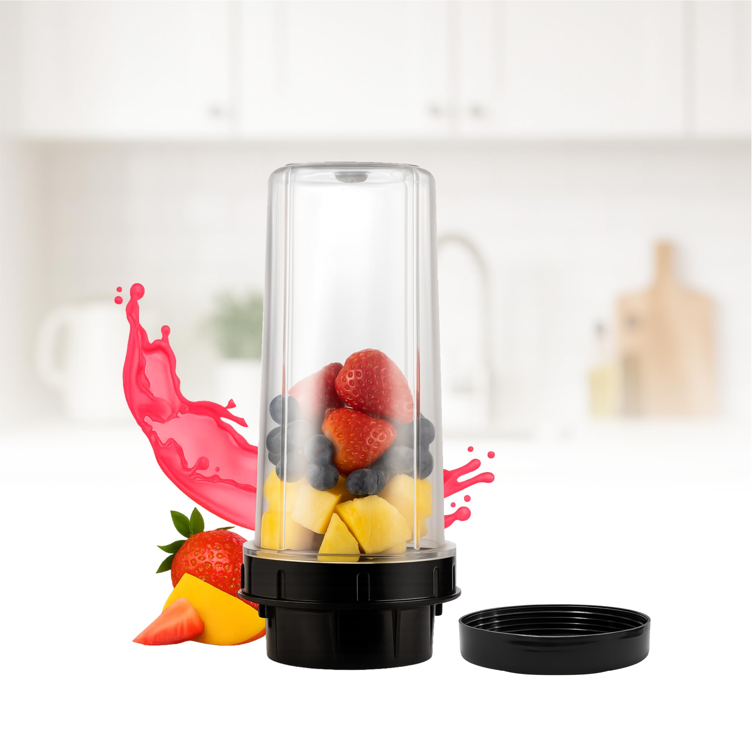 NISSAN HOME APPLIANCES Premium PVC Mixer Grinder | Replacement Jar for Mixer Grinder |Bullet Jar For Mixers | Durable & Compatible with Most Mixers | Ideal for Juicing & blending (600 ml)-picture-10