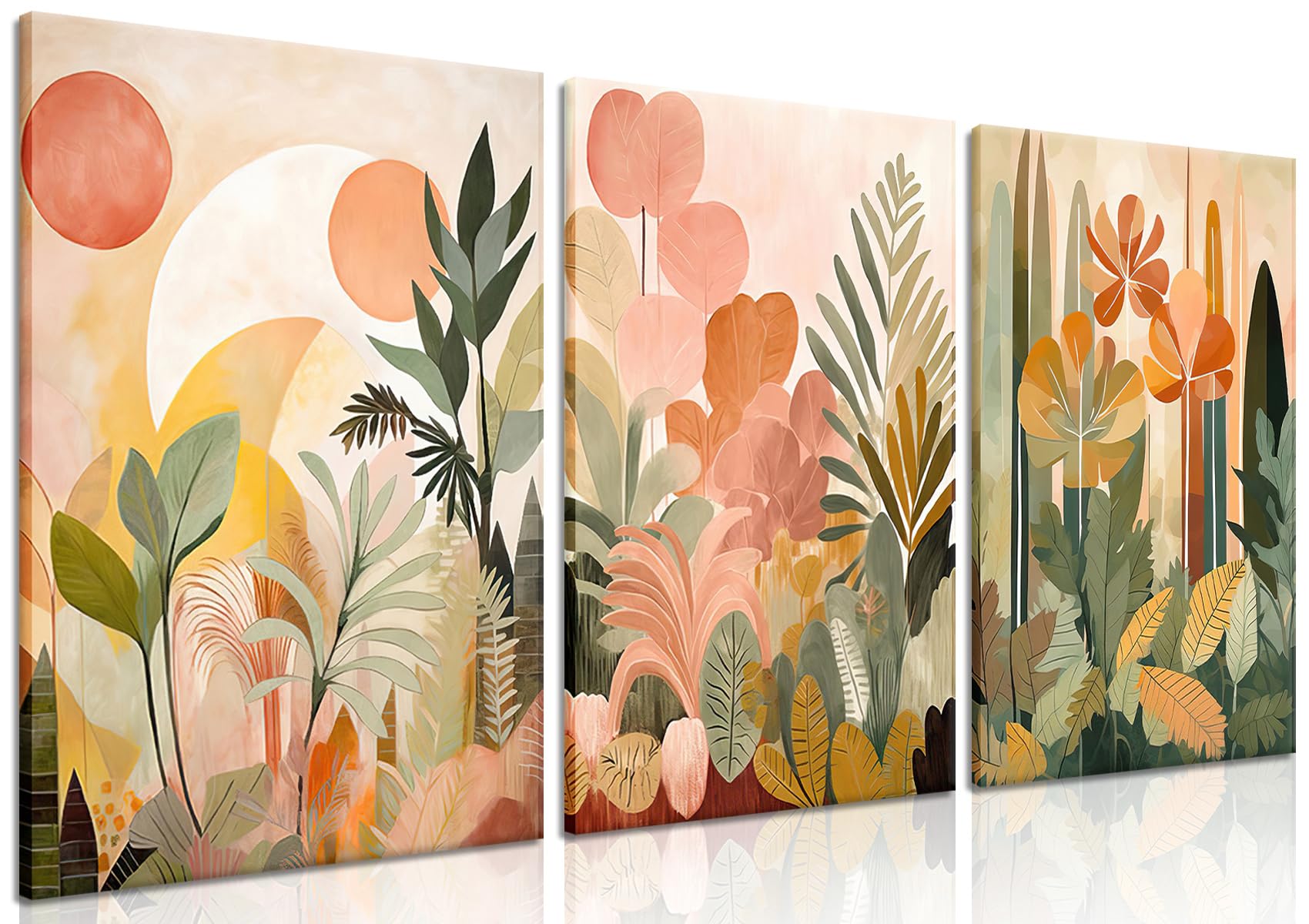 Amazon.com: AKWISH Boho Flowers Canvas Wall Art Set of 3, Abstract Colorful Tropical Jungle Prints Wall Decor, Modern Nature Botanical Poster Painting for Living Room, Bedroom, Office 12x16 In Framed: Posters & amazon-com-akwish-boho-flowers-canvas-wall-art-set-of-3-abstract-colorful-tropical-jungle-prints-wall-decor-modern-nature-botanical-poster-painting-for-living-room-bedroom-office-12x16-in-framed-posters