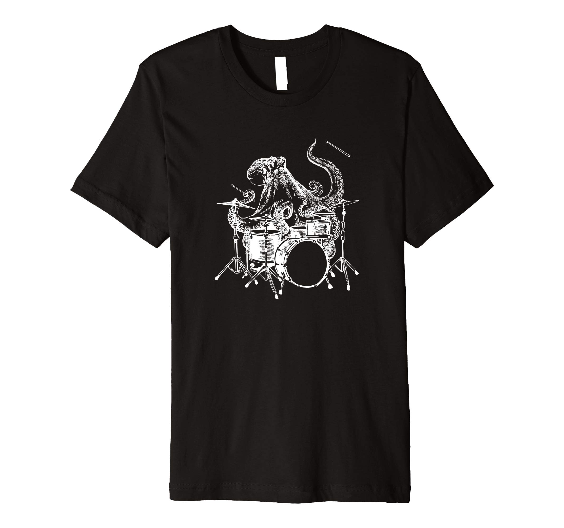 SEEMBO Octopus Playing Drums Drummer Drumming Music Fun Band Premium T-Shirt