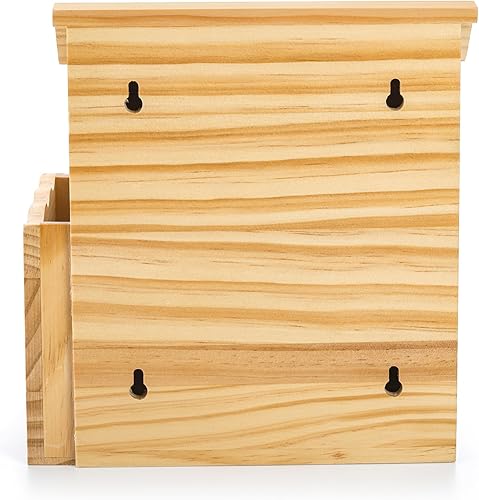 Miniatura 5 de Frcctre Caja de sugerencias de madera con candado y 50 tarjetas de sugerencia gratis, caja de recolección de llaves de donación de boletas con