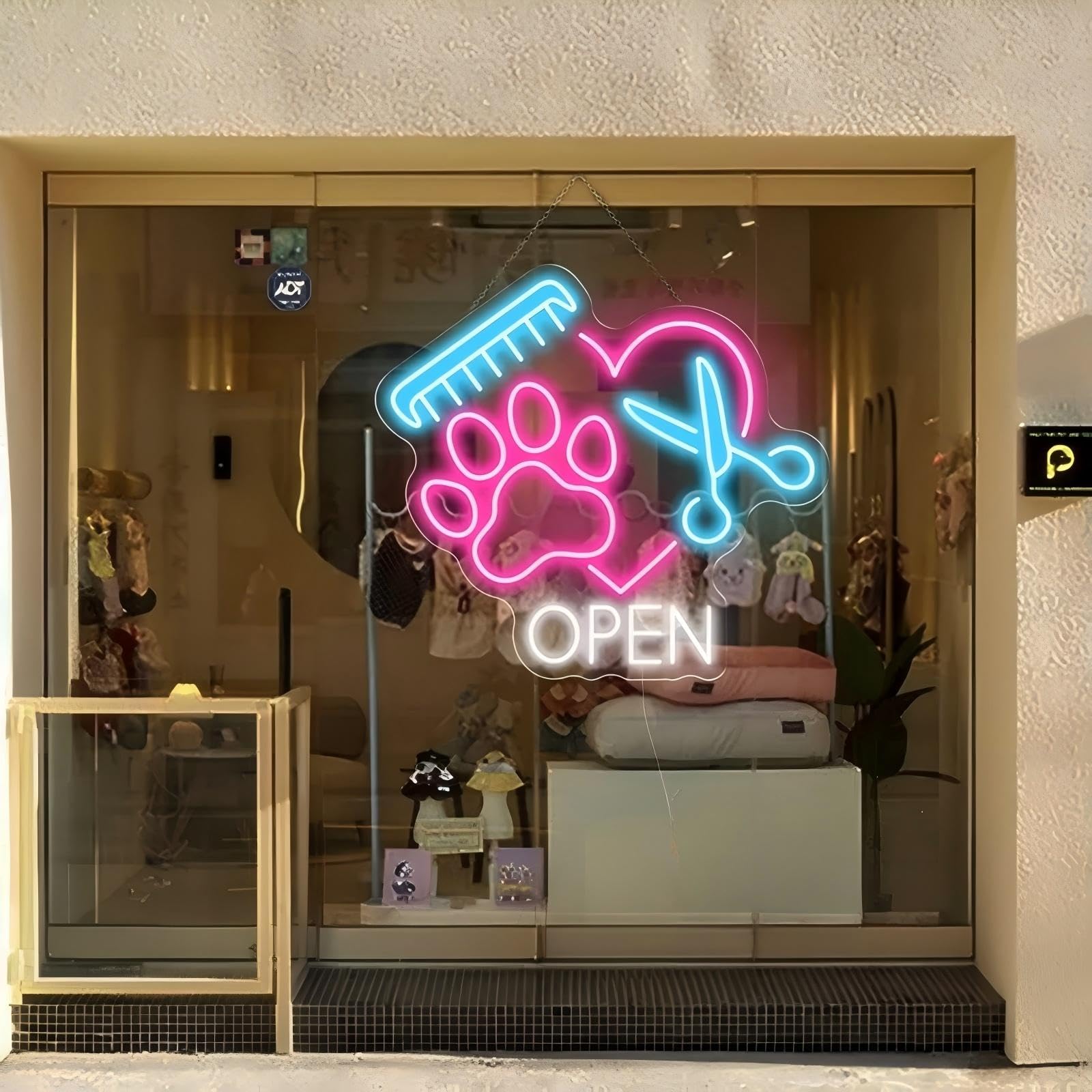 Pet Open Neon Sign,Custom Pet Spa Neon Sign,Pet Shop Open Neon Sign,Pet Salon Led Sign,Pet Grooming Sign,Pet Spa Decor,Pet Shop Welcome Sign, Pet
