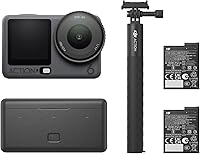 DJI Osmo Action 6 Enhanced Combo: 8K Action Camera with 1/1.1" Sensor, f/2.0-4.0 Aperture, 2 Batteries for Outdoor Adventures