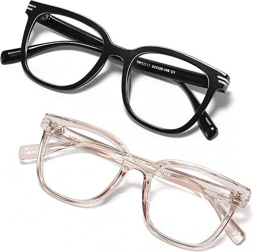 Gafas de luz azul de gran tamaño para mujer, marco grande, gafas de moda, anteojos de computadora antideslumbrantes fatiga ocular