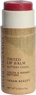 Tinted Lip Balm – Rose Gold | Vegan, Plastic-Free, Long-Lasting, Organic, Zero-Waste 0.28 OZ