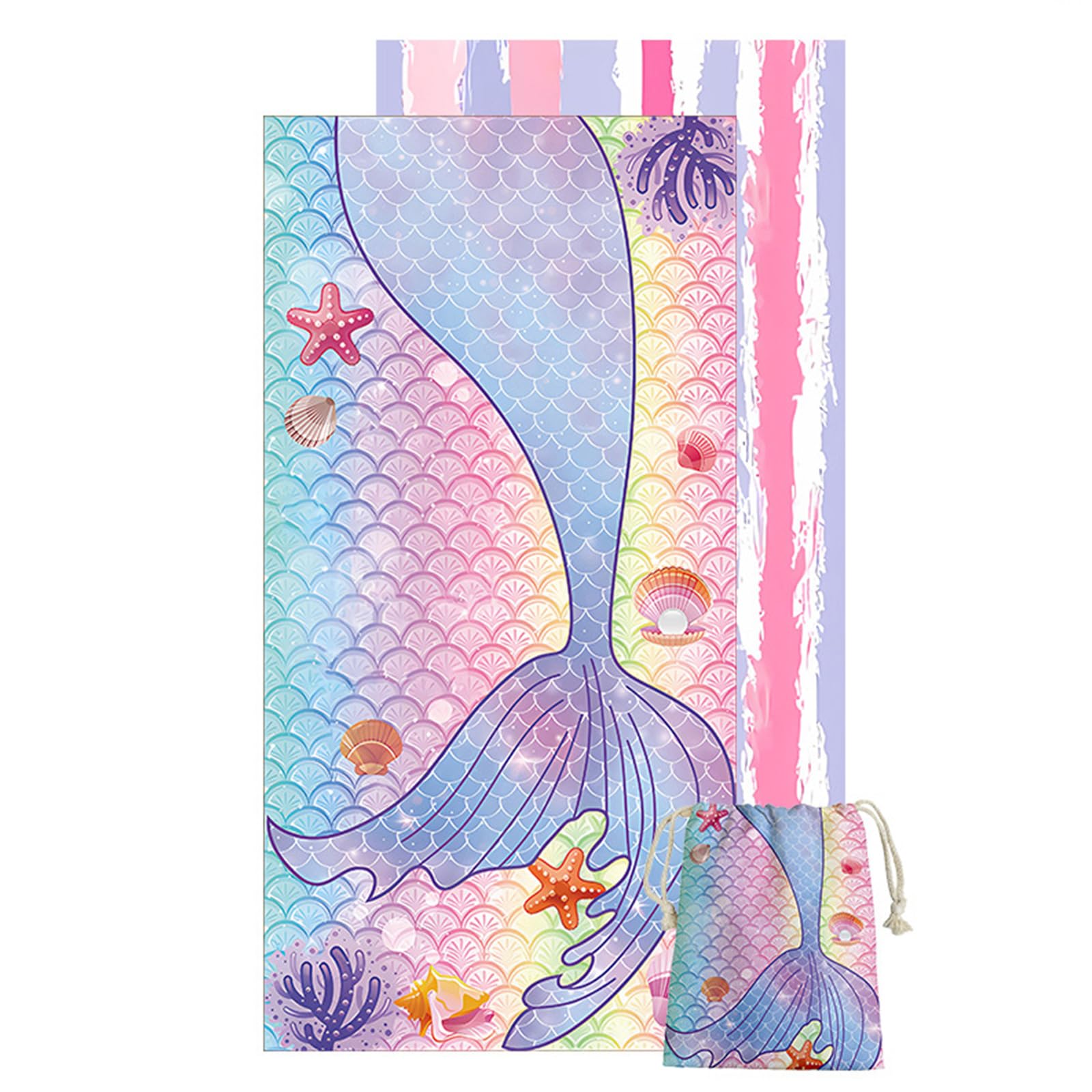 Zxfdsfdbnm Multipurpose Oversized Microfiber Towel 80x160cm Soft Absorbent Beach for Swimming Picnics and Camping Beach