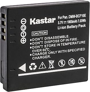 Kastar Battery Replacement for Panasonic DMW-BCF10 Lumix DMC-FH1 DMC-FH3 DMC-FH20 DMC-FH22 DMC-FS6 DMC-FS12 DMC-FS15 DMC-FS25 DMC-FS42 DMC-FS62 DMC-FT1 DMC-FP8 DMC-FX700