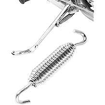 Motorcycle Parts,Car Accessories Kickstand Spring,Chrome Plated Motorcycle Kickstand Springs,Professional Motorbike Powersports Kickstands,Suitable for Most Harley Motorbike Models (Silver)