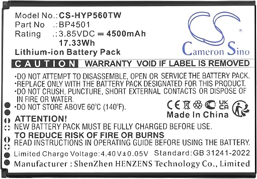 CS Cameron Sino 4500mAh / 17.33Wh Replacement Battery for Hytera PNC460, PNC460U, BP4501