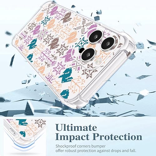 Vista 63 de Roemary Buffertech - Funda protectora para iPhone 14 Plus con diseño Golden Retriever, diseño de arcoíris con protector de pantalla