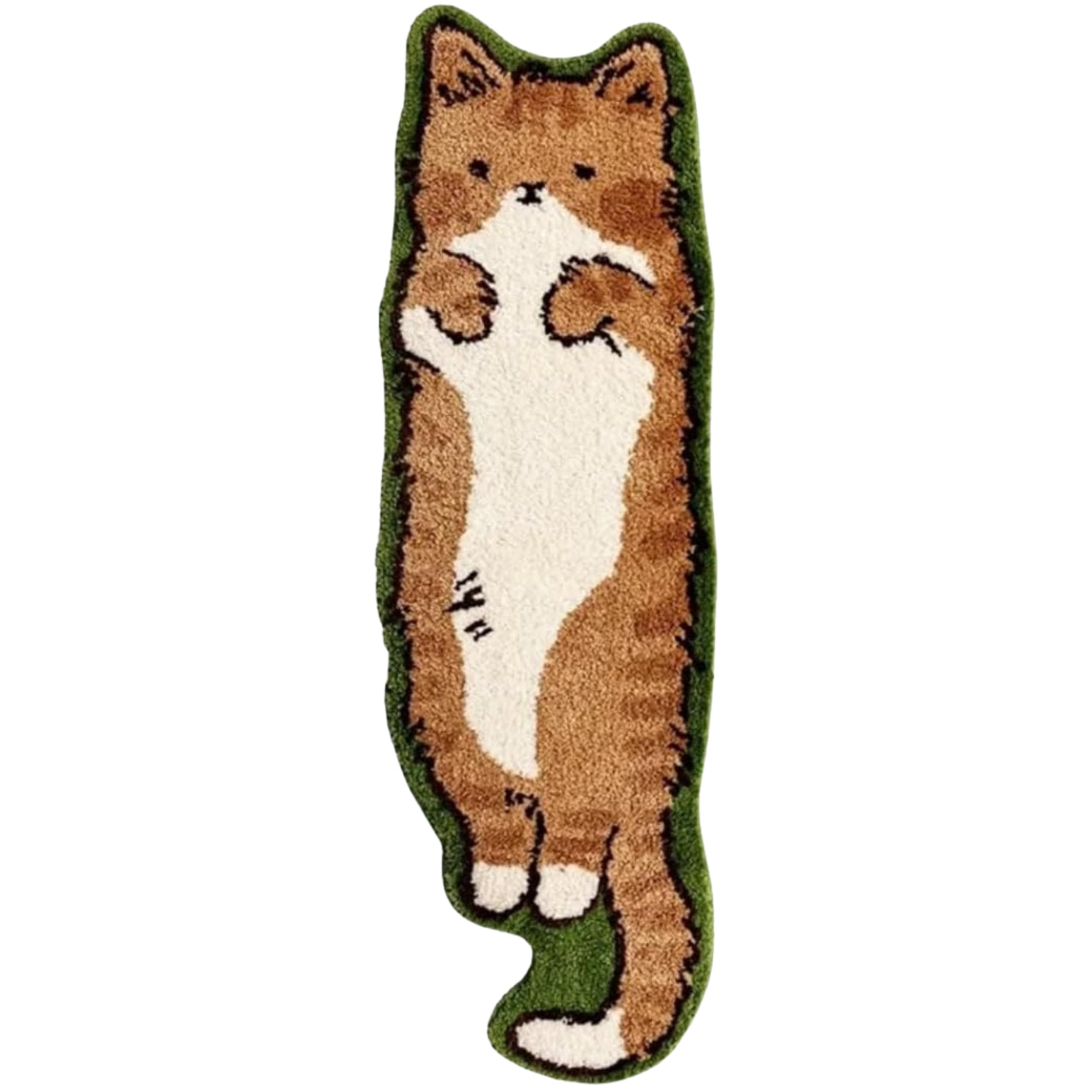 LUXAPE Cat Rug - Kitty - Cat_Shaped Rugs Handmade & Premium- 47in W (120cm) - Kitty Room Decor - Kids pet Decorations for Bedroom, Children Room, Door mat - Luxape Rug (Luxape-e)