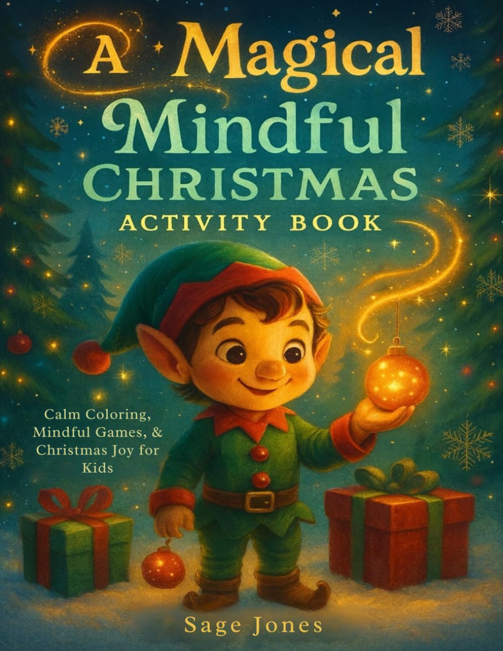 A Magical Mindful Christmas Activity Book: Calm Coloring, Mindful Games, & Christmas Joy for Kids