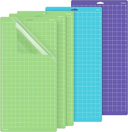 Miniatura 10 de Gwybkq Alfombrilla de corte para Cricut Explore OneAirAir 2Maker, paquete de 8 alfombrillas de 12 x 12 pulgadas, adhesivo de agarre verde estándar,