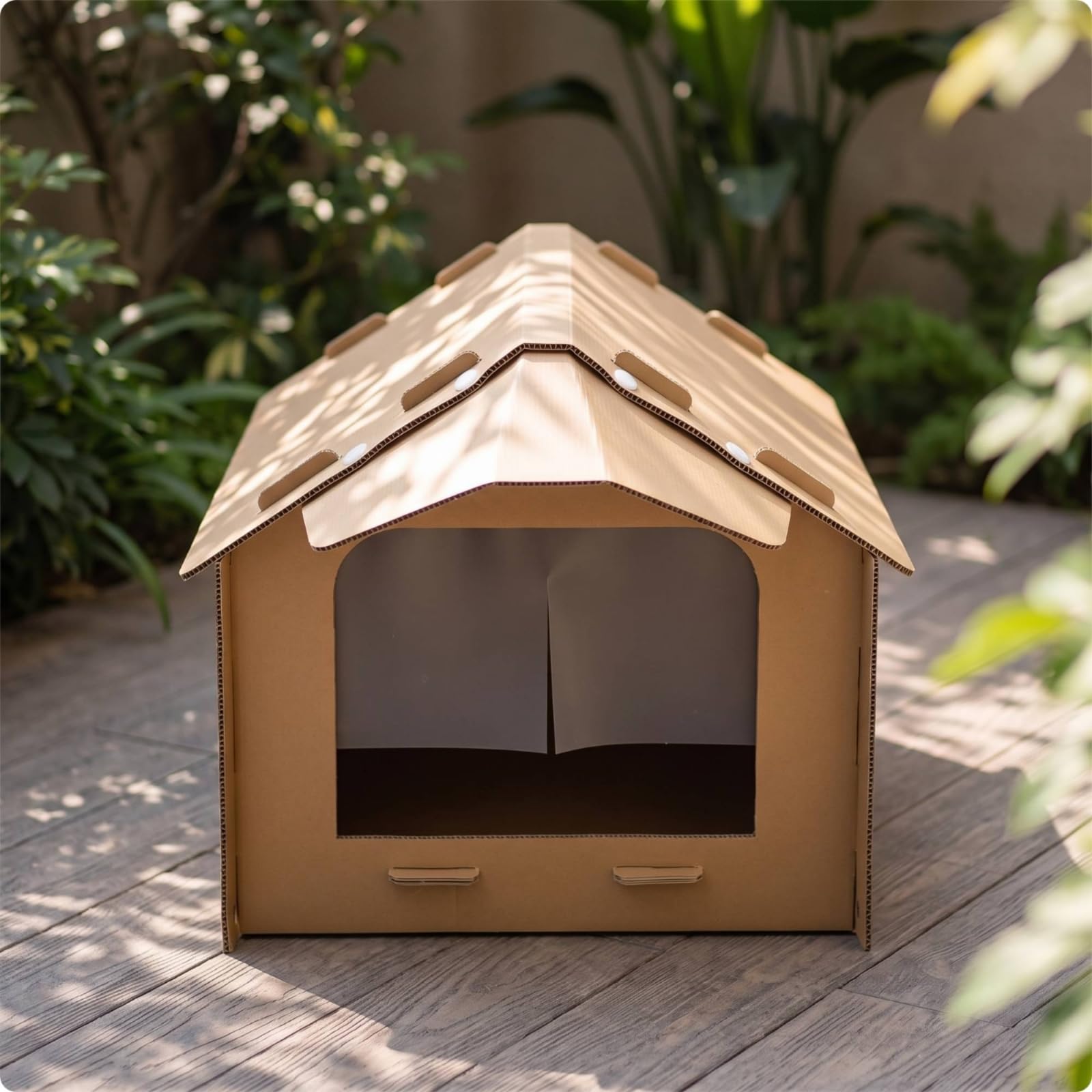 MERIGLARE Stabil Katzenfutterhaus