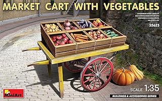 MiniArt 35623 - 1/35 Scale Market Cart with Vegetables Model Plastic kit